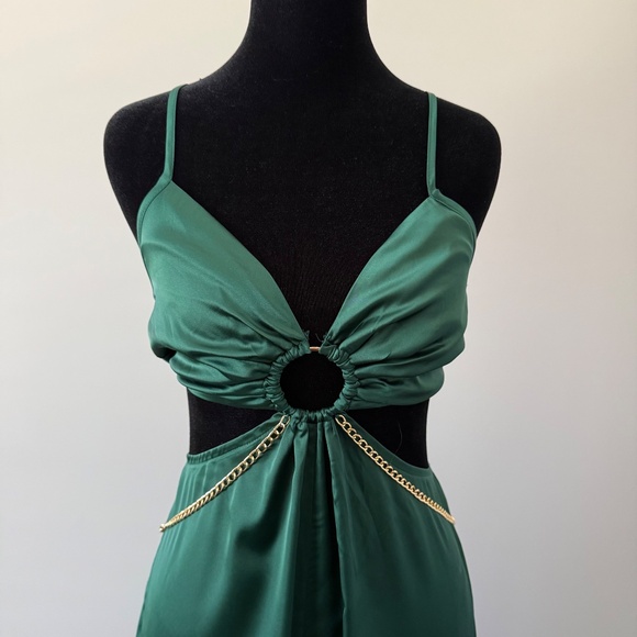 NWT 12th TRIBE SATIN JUMPSUIT SIZE S - Picture 2 of 11